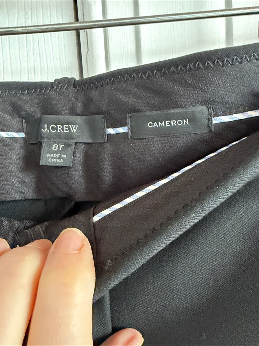 J. Crew Black Cameron Trouser Pants Size 8T - Picture 7 of 11